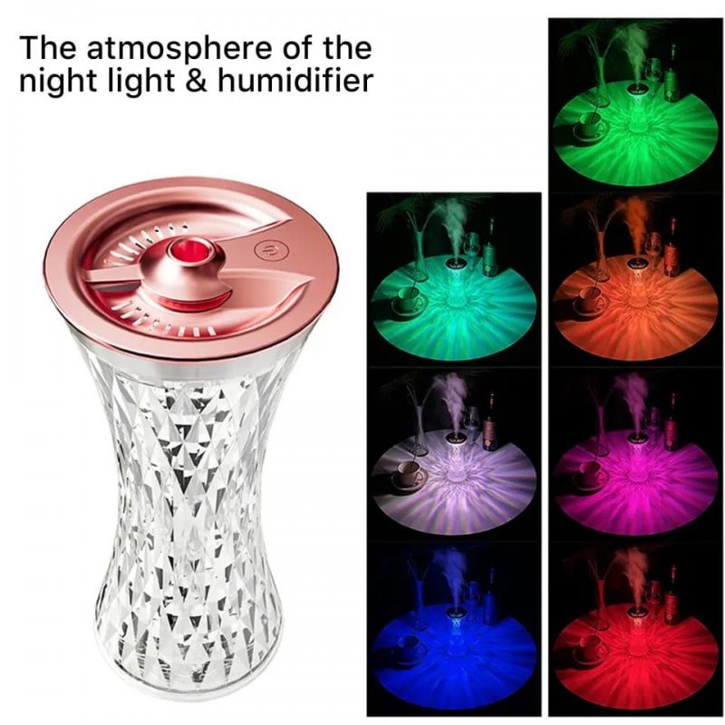 Crystal Lamp Air Humidifier RGB